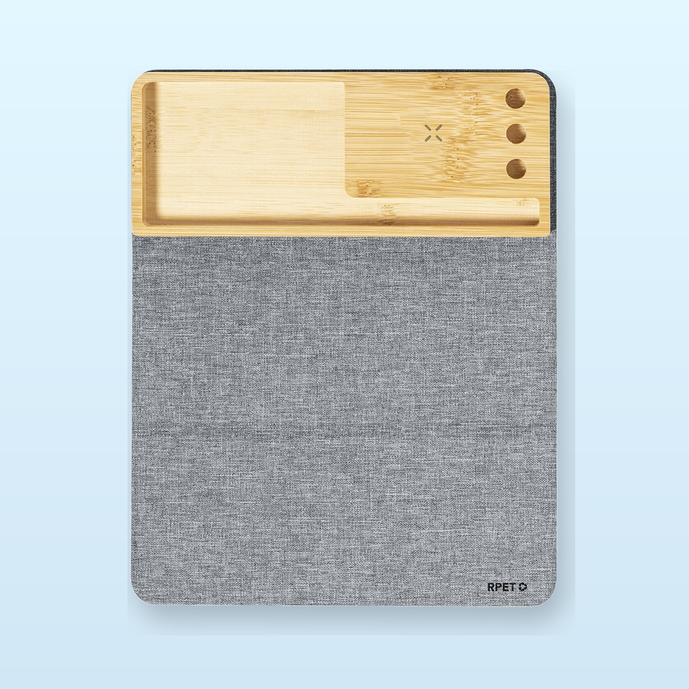 Tappetino mouse con caricatore wireless