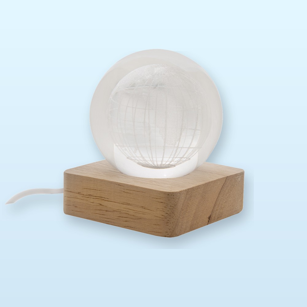 Sfera luminosa in vetro